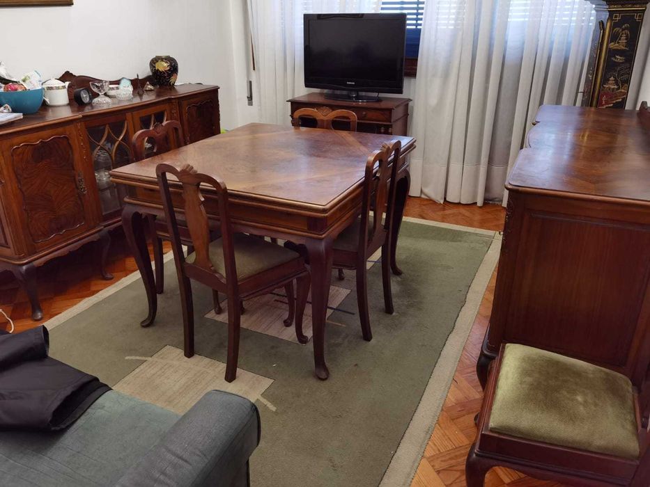 Conjunto completo sala estar e jantar de excelente qualidade