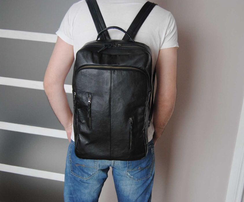 Шкіряний чоловічий рюкзак Diego Marin / кожаный мужской рюкзак
