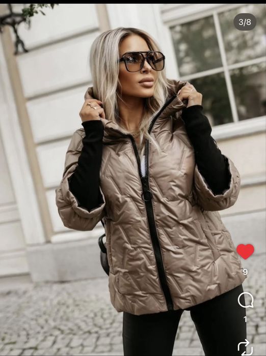 Курточка нова ! Дуже стильна , бронза колір