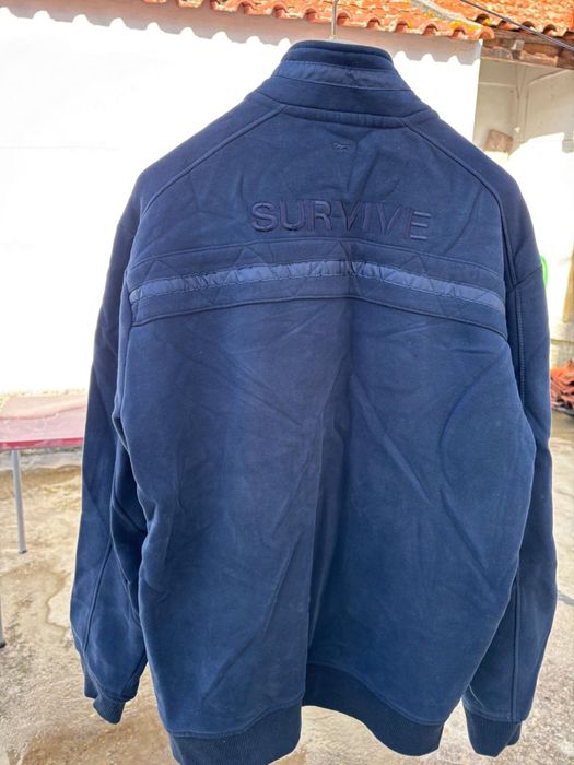 Casaco polar azul, homem