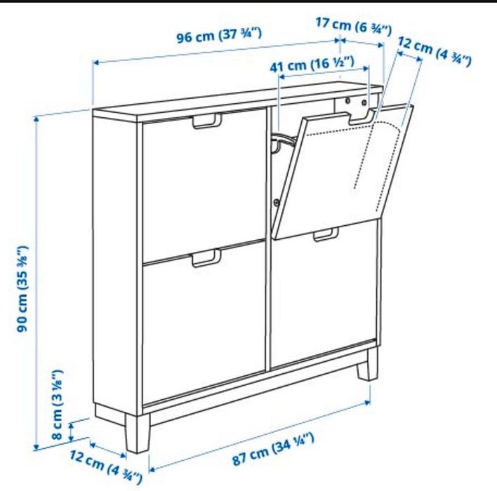Sapateira branca ikea STÄLL