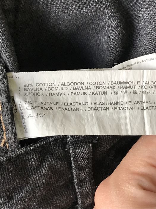 Mango Jeans 40 L granatowe jeansy bawełna z elastanem rozciągliwe