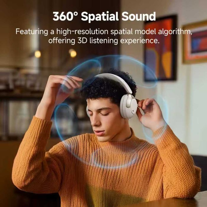 Навушники QCY H3 Pro Hi-Res LDAC ANC 50dB Noise Canceling BT5.4 White/Blue