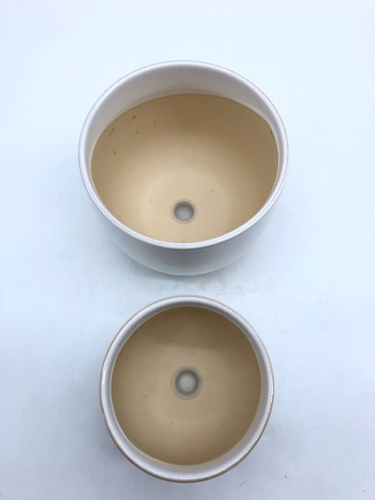 LE TAUCI Ceramiczne doniczki na rośliny, 12 + 16 cm