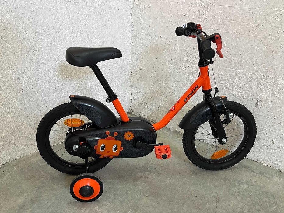 Bicicleta criança roda 14 ideal 3 - 5 anos com rodinhas