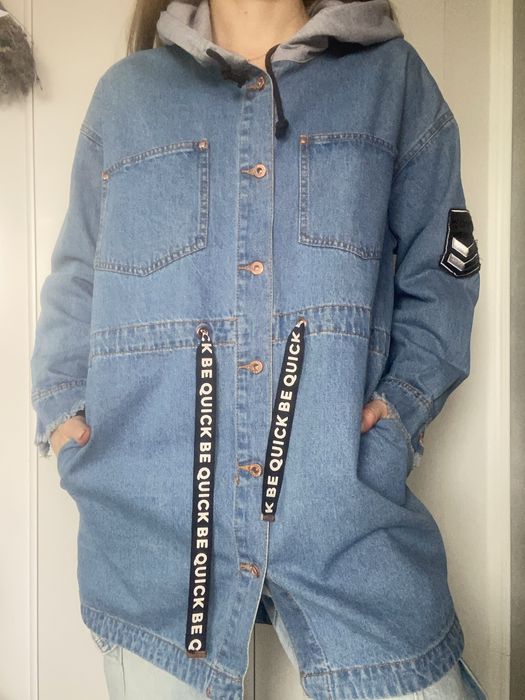 płaszcz jeansowy Sinsay roz. XS/S oversize