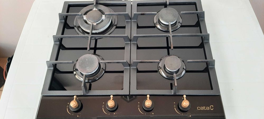 Placa de Gás CATA RCI 631 BK (Gás Natural - 58.4 cm - Preto)