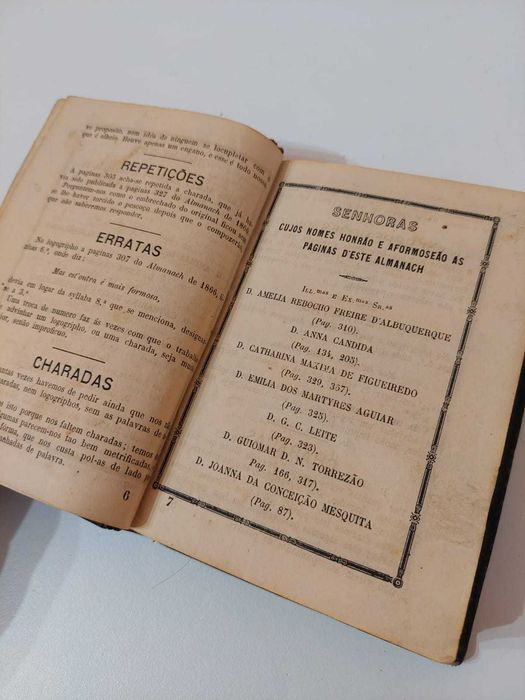 Livro Antigo 1867 – Almanach de Lembranças Luso-Brazileiro (Original)