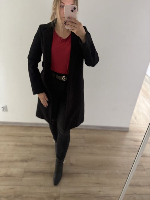 plaszcz elegancki damski codzienny wyjsciowy prostu okazjonalny Zara