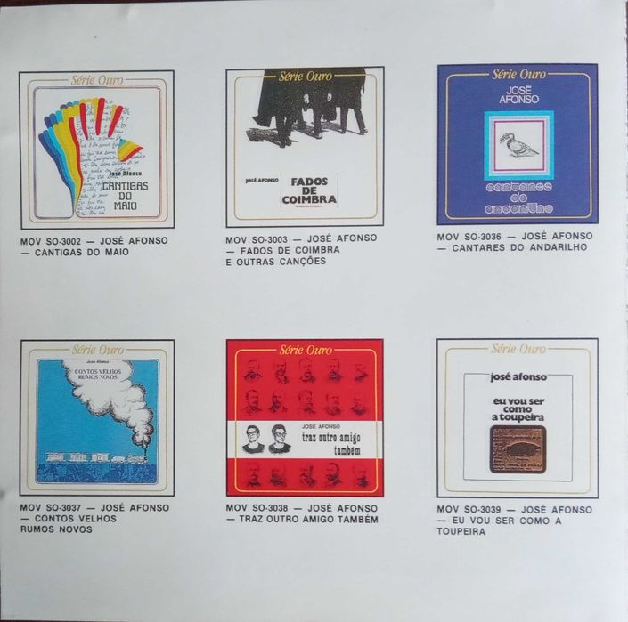 José Afonso	- - - - -		Contos Velhos, Rumos Novos	- - - - -	CD