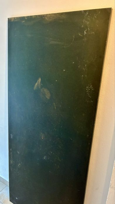 Placas madeiras Valchromat / MDF verde escuro e cinza