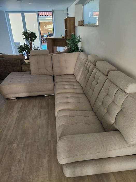 Sofá chaise long 3 metros estofado