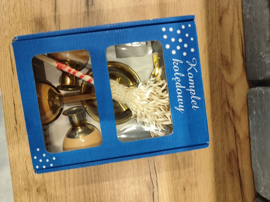 Zestaw kolędowy ,krzyż ,świeczniki,wizyta duszpasterska