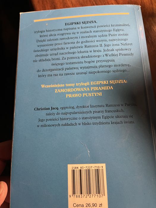 Christian Jaco Egipski sędzia Sprawiedliwość Wezyra