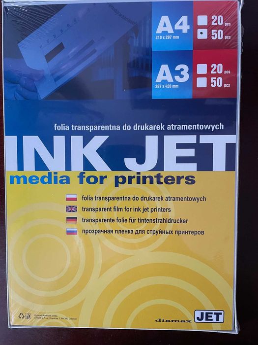 Folia do drukarki atramentowej NOWA