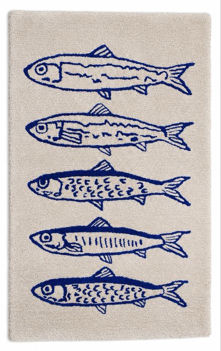 Tapete peixes azuis