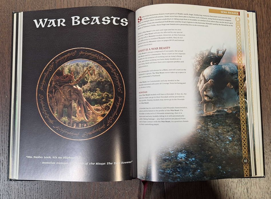 LOTR Middle-earth Strategy Battle Game Rules Manual