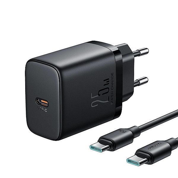 Szybka ładowarka Joyroom Jr-tcf11 do 25w + kabel Usb-c / Usb-c 1m - cz