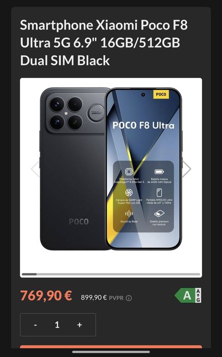 Poco F8 Ultra Black 16GB/512GB