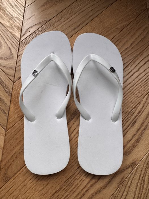 Klapki białe gumowe dł 26 cm