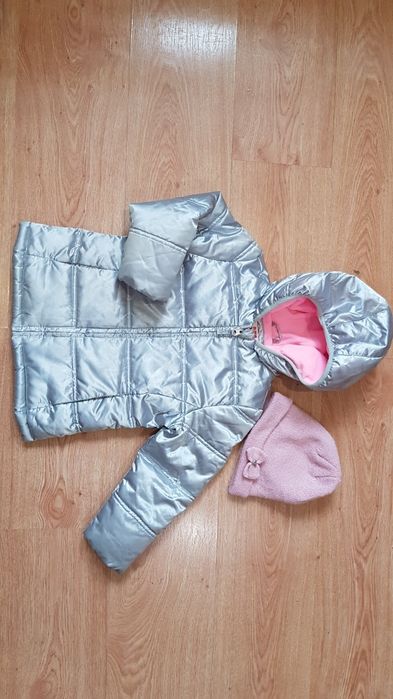 Модная демисезонная куртка демi курточка демісезонна и шапка шапочка