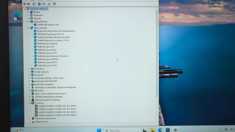 Laptop HP EliteBook 840 G3 i5, 16 GBRAM, SSD 120GB, mode LTE, Matryca 2K QHD