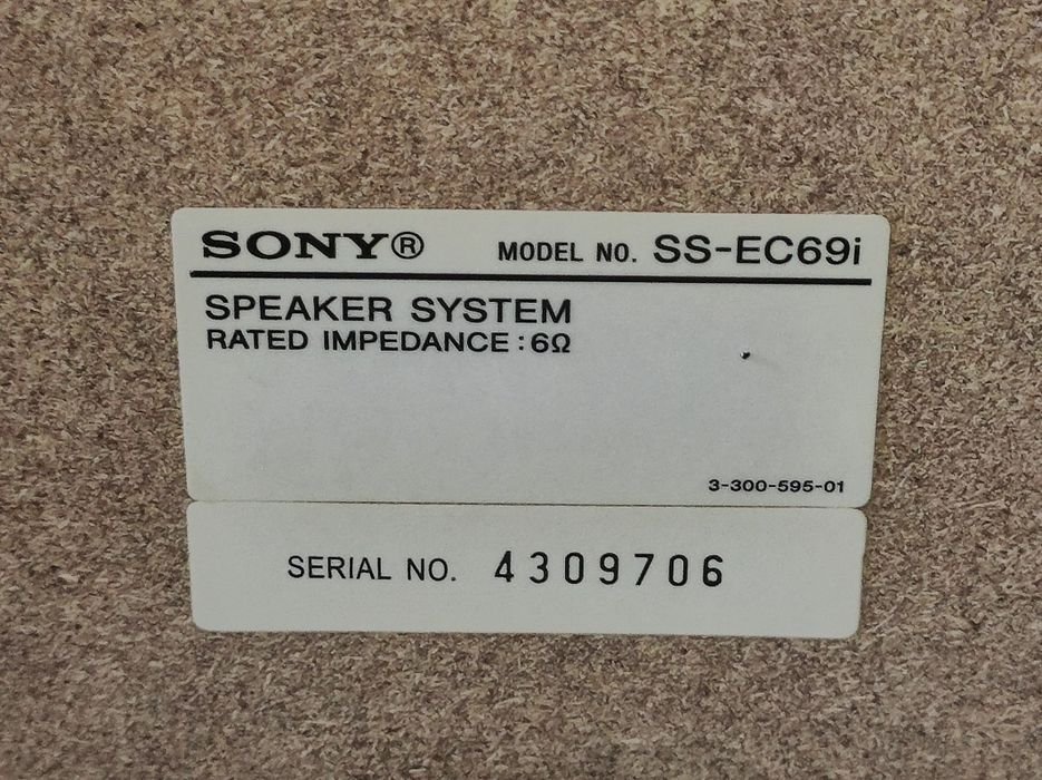 Колонки Sony SS EC69i