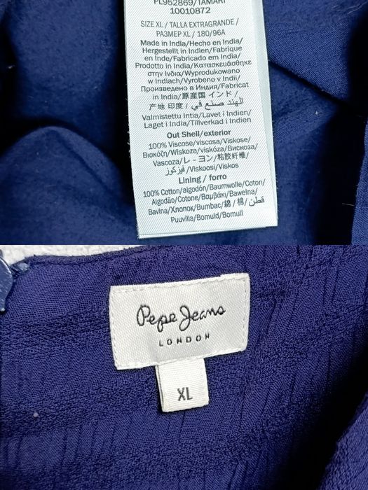 PEPE JEANS оригінальна довга сукня р. 48-52 пог 54 см