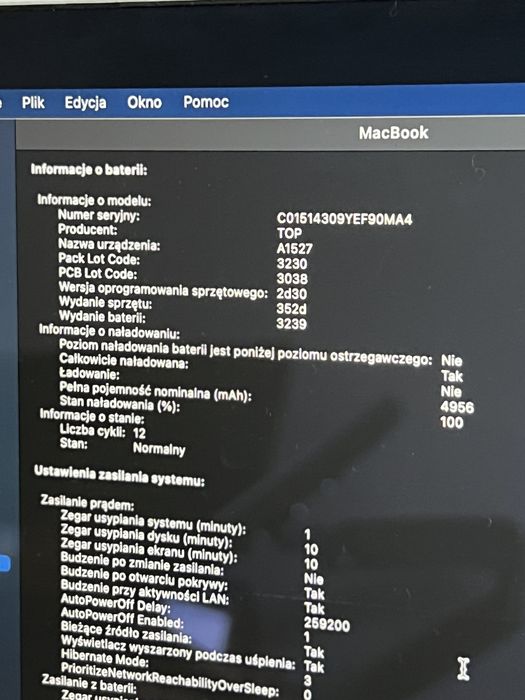 Macbook 12 2017 Retina A1534 i7-7Y75 Ram 16GB Dysk 256GB