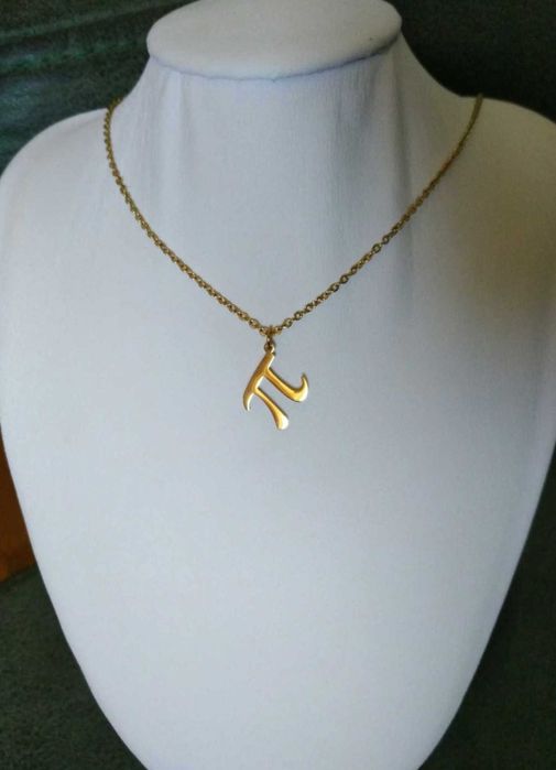 Colar Aço Dourado c/ PI NOVO  -   SALDO