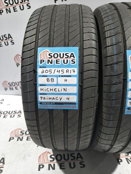 2 pneus semi novos 205-45R17 Michelin - Oferta dos Portes