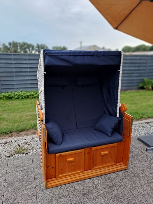 Kosz plażowy z poduszkami dwuosobowy