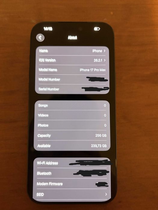Iphone 17 Pro Max 256 GB - Navy Blue - Excellent condition