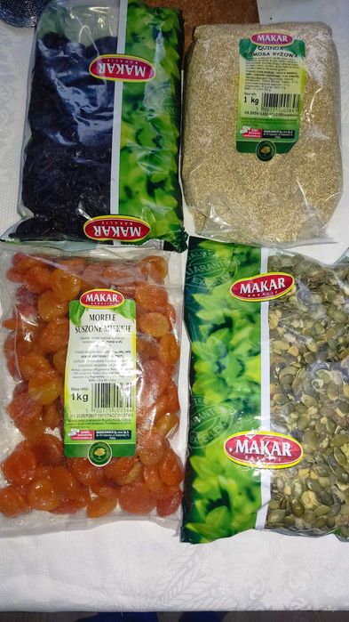 Morele suszone miękkie 1kg Makar Ważne do 05.2027