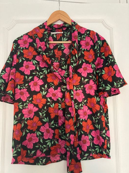Blusa mango XS flores