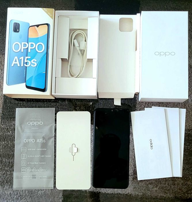 Telefon komórkowy OPPO A15s 4GB RAM 64GB ROM 4250mA large battery