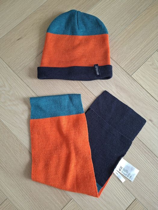 Zestaw czapka szalik zimowy h&m