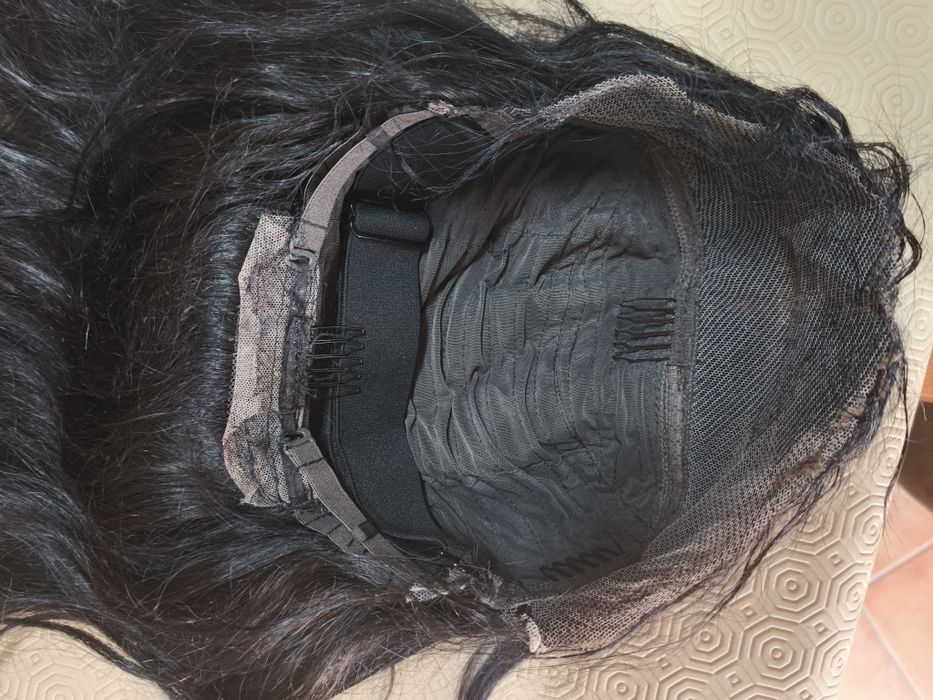 Peruca cabelo humano preta