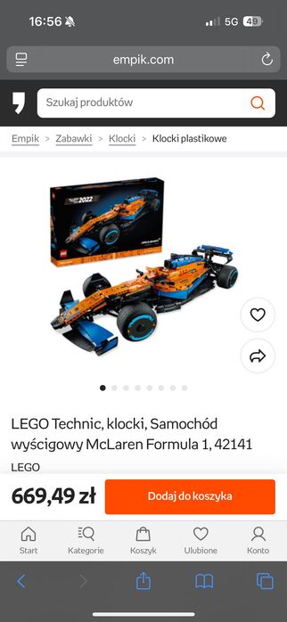 LEGO Technic McLaren Formula 1 42141