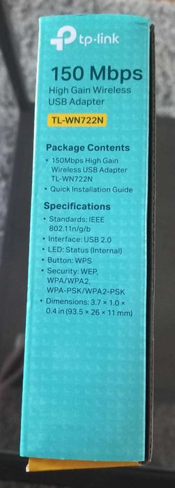 Wzmacniacz Wi-Fi TP-LINK TL-WN722N 150 mb/s