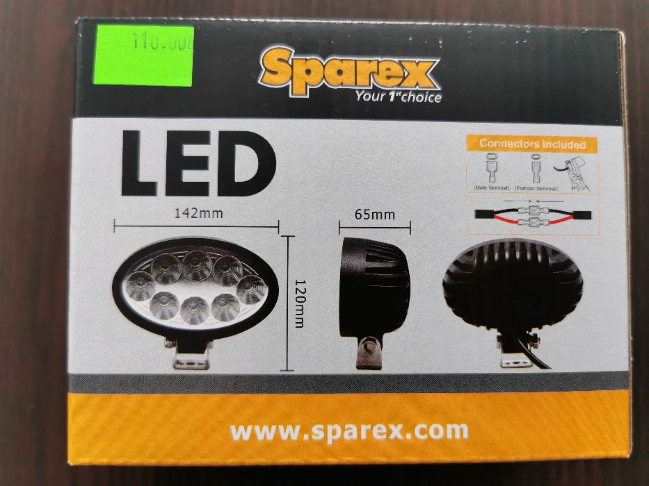 Lampa robocza LED 2400 lumenów FENDT John Deere CASE New Holland CLAAS