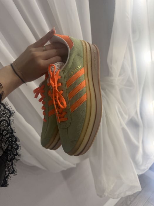 Кросівки жіночі оригінал Adidas Gazelle Bold Shoes Green 39 р