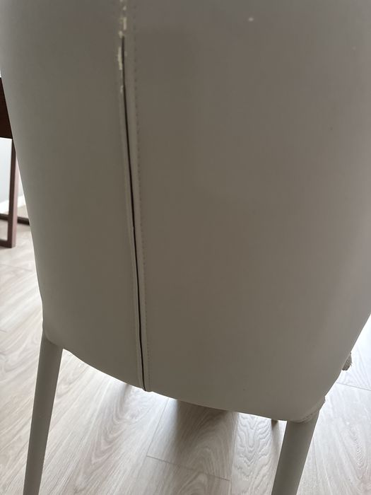 6 cadeiras de sala de jantar em polipele