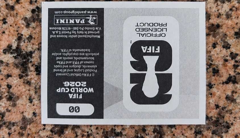 Carta 00 do mundial 26 edição limitada