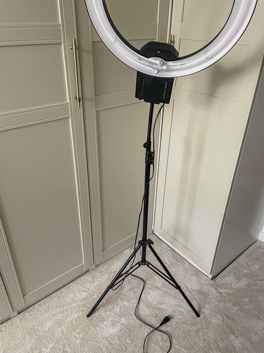 profesjonalna lampa pierścieniowa do makijażu RING NG-65C 65W + Statyw