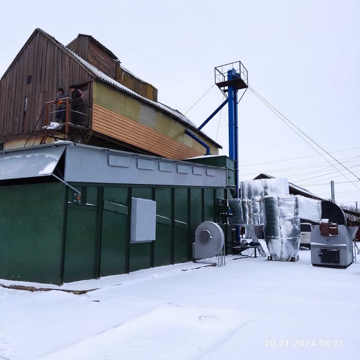 Зерносушарка конвейєрна для високої вологи (50%) сушить за 1-ин прохід
