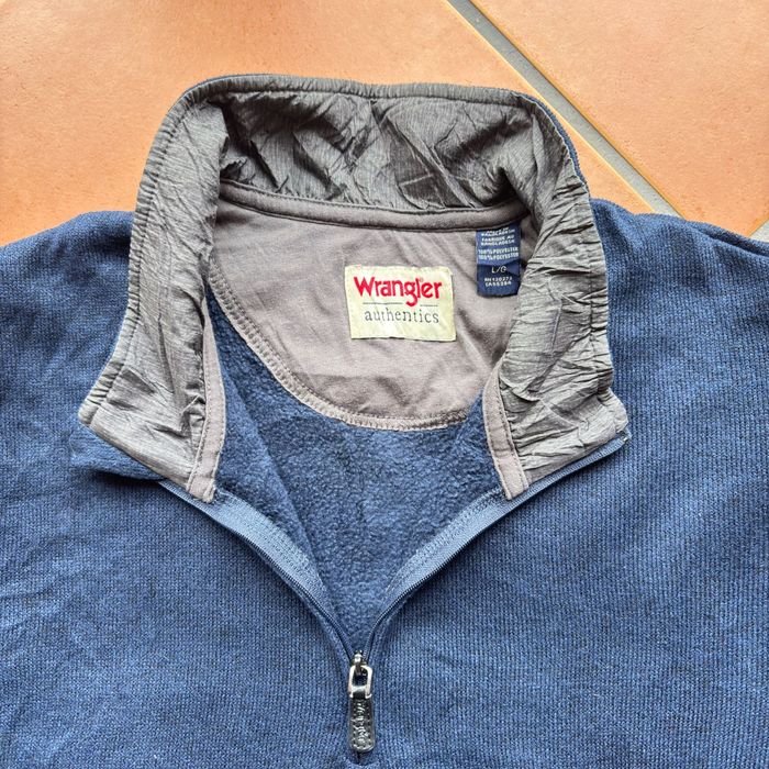 Camisola 1/2 Zip Wrangler - Azul Marinho - Tamanho L/G