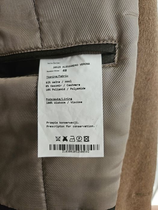 Płaszcz męski Lavard wełniany