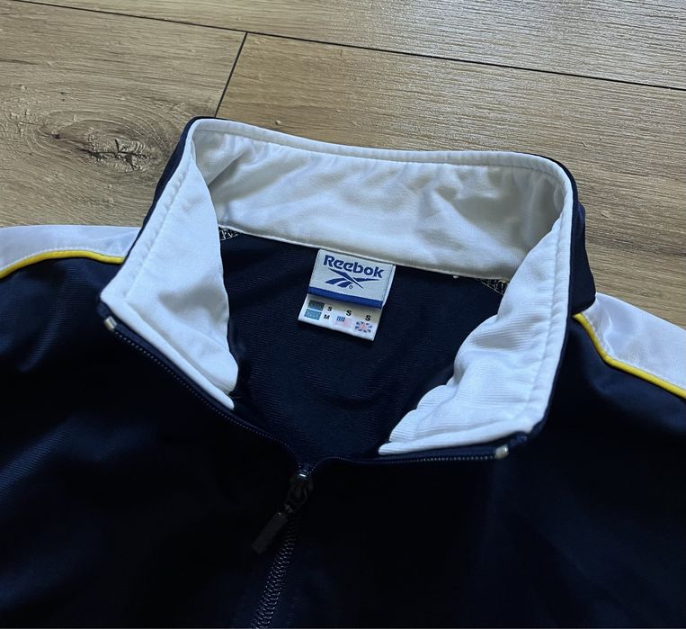 Reebok granatowa kurtka vintage