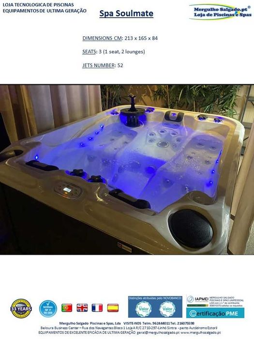 Hidromassagem com luz leds baixa de preços desde 4.489,00€